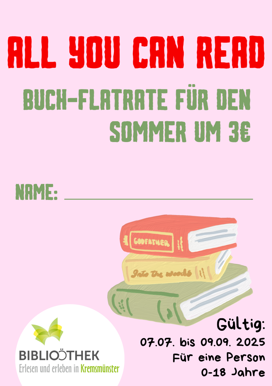Flyer "All you can read"