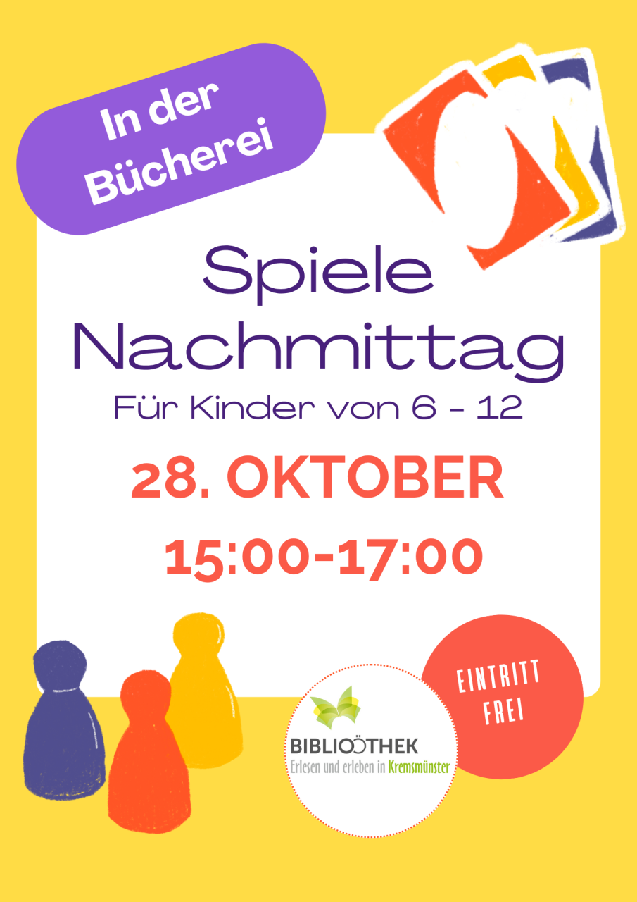 Flyer für den Spiele-Nachmittag